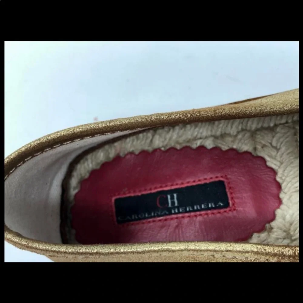 40EU/ 10US Carolina Herrera Fabric Espadrilles‎ Shoes … - Picture 8 of 12